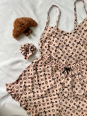 تاپ و شورتک حریر طرح LV